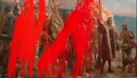 Activists throw paint over 133-year-old Christopher Columbus painting
