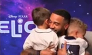 Aston Merrygold gets emotional as sons interview him for Disney’s Elio