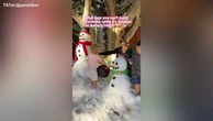 Paris Hilton puts up Christmas decorations for her children in August