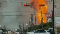 La Porte pipeline fire erupts as smoke fills sky in Texas