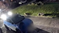Neighbourhood shootout which left bullet holes in cars caught on CCTV