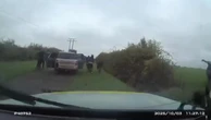 Suspected hare chasers with dogs crammed inside 4x4 chased by police