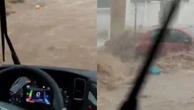 Trapped drivers battle raging torrents as floods rip through Span