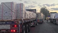 Aid trucks bound for Gaza line up at Egypt’s Rafah crossing