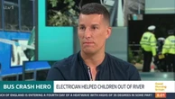 Hero who saved children from Hampshire bus crash moves Susanna Reid