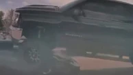 Woman seen on camera running over Lamborghini in her pick-up truck