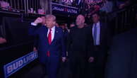 Trump fist pumps UFC crowd as president-elect joined by Elon Musk