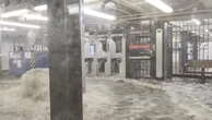 Flash floods swamp New York City subway station