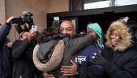 Wrongfully-convicted man embraces family after 19 years in prison