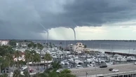 Watch as huge twin waterspouts swirl off Florida coast