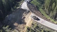 ‘Catastrophic landslide’ wipes out chunk of critical mountain highway