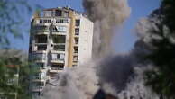 Beirut building block collapses after Israel drops ‘2,000lb’ bomb