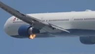 Video: Delta plane engine catches fire just after take-off