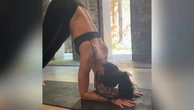 Dua Lipa shows off yoga skills as singer prepares for Wembley shows