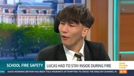 Disabled pupil left in burning school by fire service speaks out