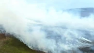 Drone footage reveals scale of devastating moorland fire near RAF base