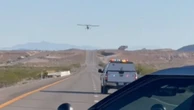 Plane makes emergency landing on Nevada road then takes off after fix