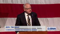 Walz sends message to Trump supporters in first speech since loss