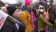 Anti-Trump protesters rally for national issues before inauguration