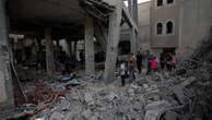 Mosque lies in ruins as Israel continues Gaza bombardment