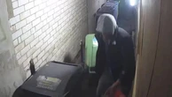 Thieves drag wheelie bin filled with stolen goods through city centre