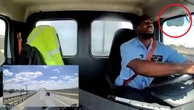 Truck’s dashcam captures moment it was struck by a plane
