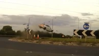 Drug driver’s BMW flies over roundabout in 140mph pursuit