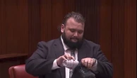 Watch moment Australian MP Kyle McGinn signs off career with a ‘shoey’