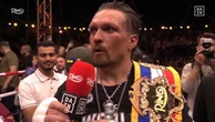 Usyk reveals text from daughter in bomb shelter before fight