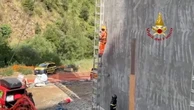 Highway workers rescued after getting into difficulty on busy viaduct