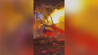 Explosion tears roof off Domino’s after car crashes into restaurant