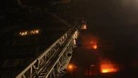 Flames engulf Kyiv apartments after major Russian attack