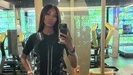 Naomi Campbell dons electric stimulation suit for Pilates session