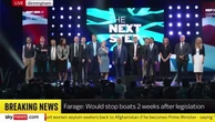 Andrea Jenkyns leads Reform UK in singing national anthem