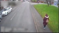 Distracted HGV driver mounts kerb before ploughing into pedestrian