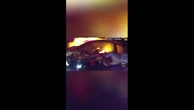 Terrifying footage shows hero cop rescuing woman from blazing car