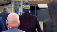 Hollywood legend dons Leeds United hat as he arrives at Elland Road