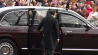 King greeted by boos from protesters at Maundy Thursday service