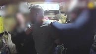 Moment drug-fuelled driver who ran over three-year-old girl arrested