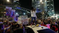 Protesters block main Tel Aviv road in hostage deal plea