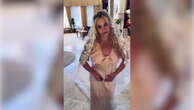 Britney Spears declares she is married as she dons wedding dress