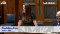 Female politician ejected after labelling deputy speaker ‘patronising’
