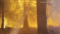 Dramatic video shows firefighters battling wildfire in California