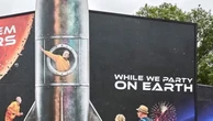 ‘Send them to Mars’: Glastonbury installation takes aim at Elon Musk