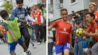 Mamdani shows off skills as he promotes street soccer in the Bronx
