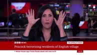 BBC newsreader does bizarre peacock impression live on air