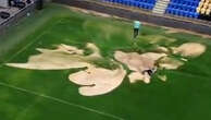 Watch: ‘Sinkhole’ opens up in middle of Wimbledon’s pitch amid floods