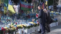European leaders join Zelensky to lay flowers at war memorial in Kyiv