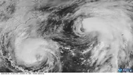 Two hurricanes ‘waltz’ on approach to US coast