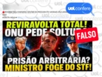 É falso que a ONU determinou a soltura de Bolsonaro